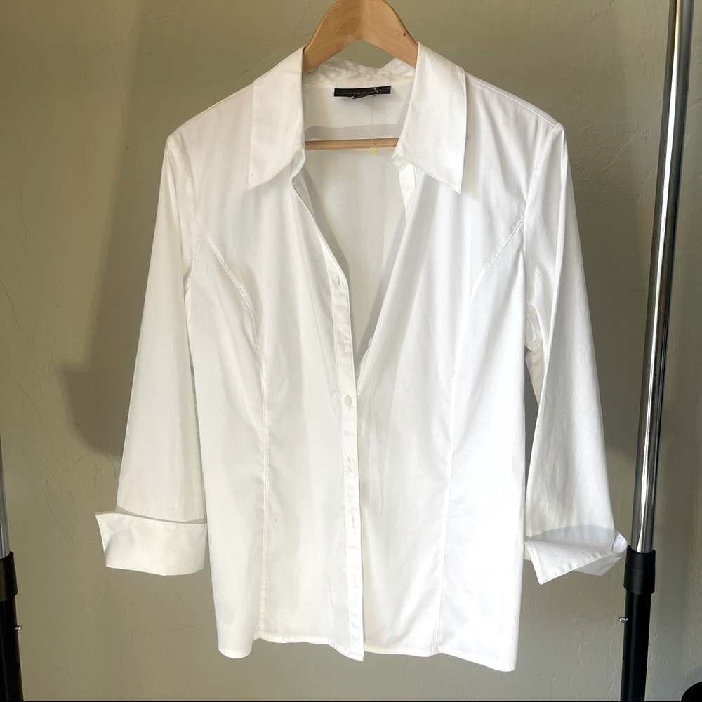 White button down